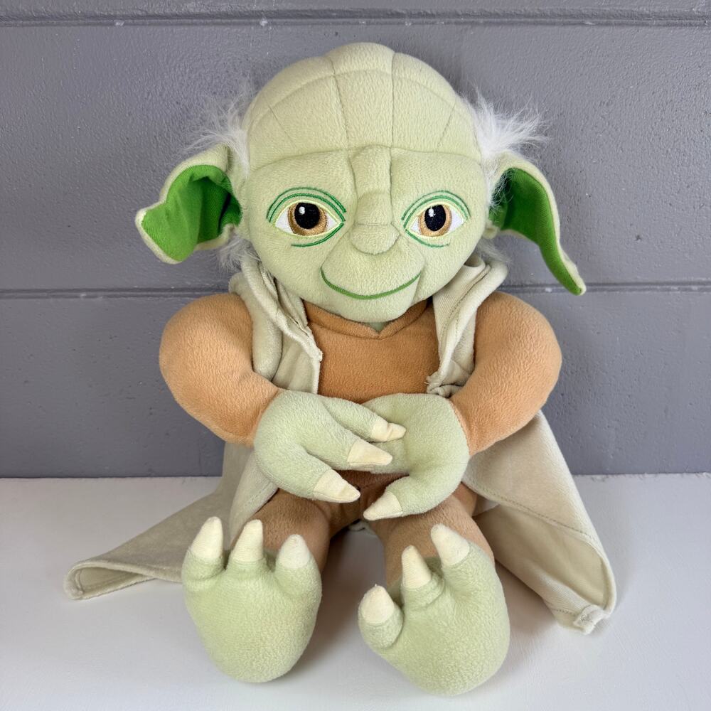 Disney Star Wars  Master Yoda Plush Stuffed Toy Vintage Jedi Master Figure Doll